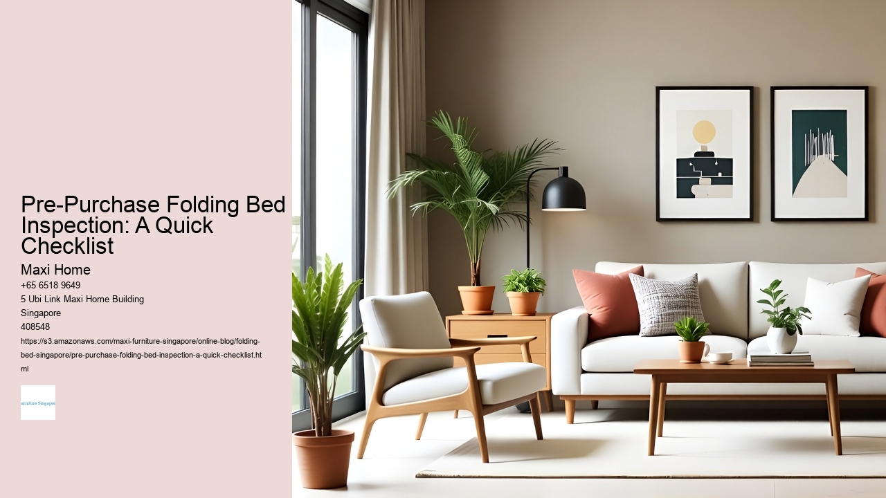 Pre-Purchase Folding Bed Inspection: A Quick Checklist
