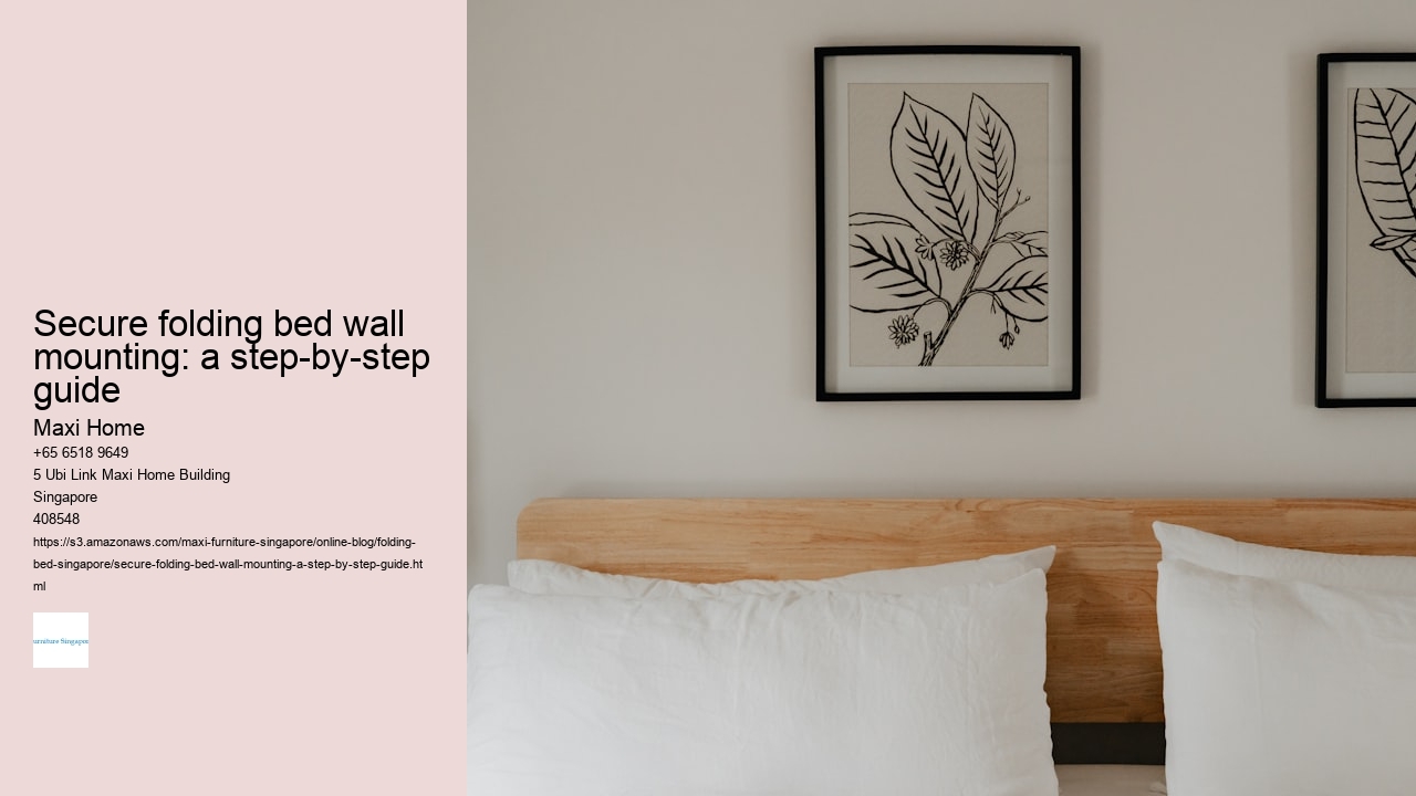 Secure folding bed wall mounting: a step-by-step guide