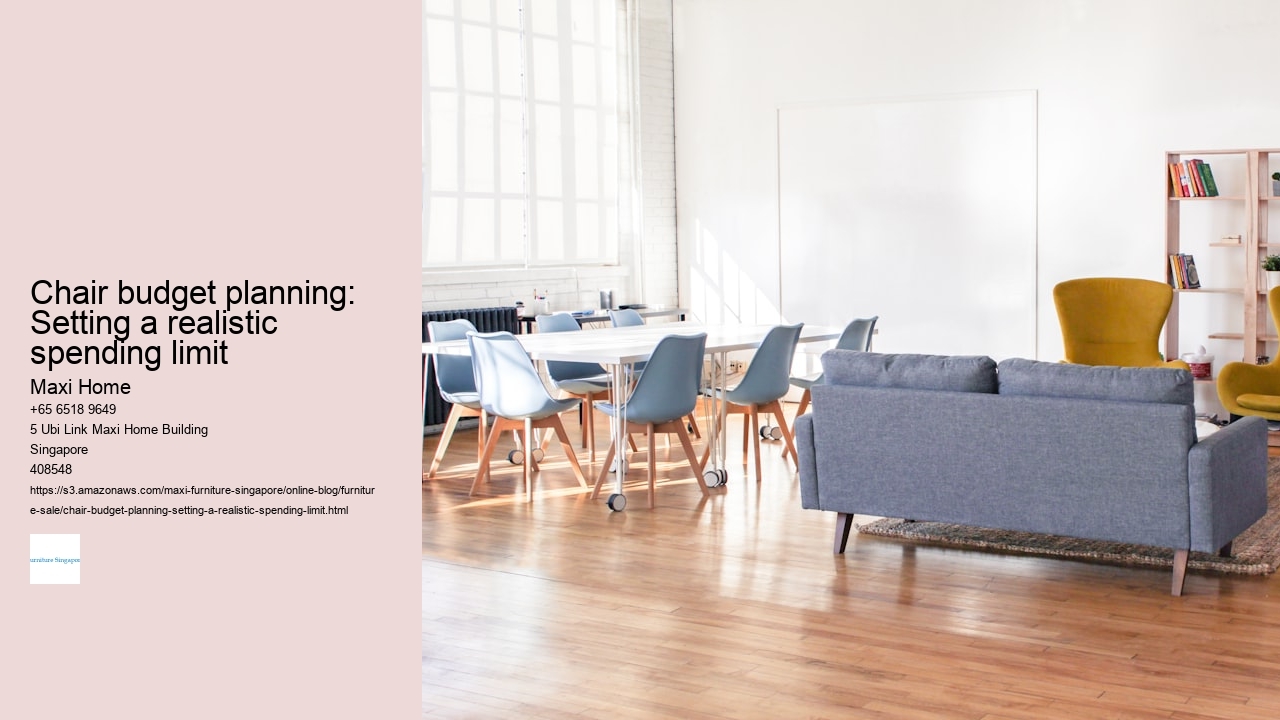 Chair budget planning: Setting a realistic spending limit