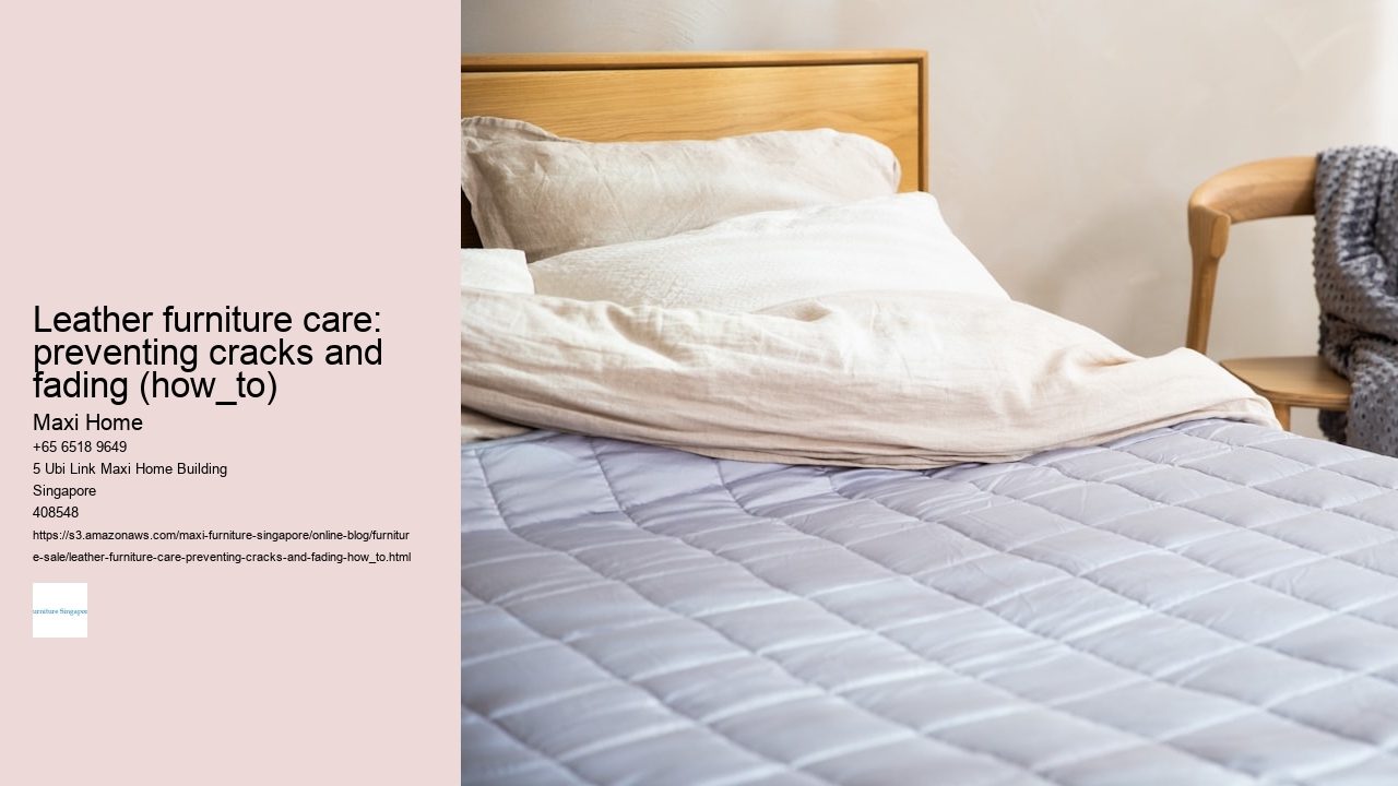 Leather furniture care: preventing cracks and fading (how_to)