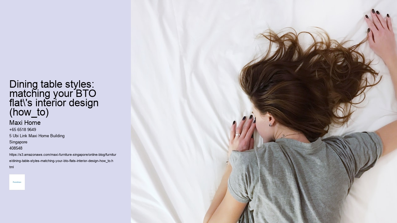 Dining table styles: matching your BTO flat's interior design (how_to)