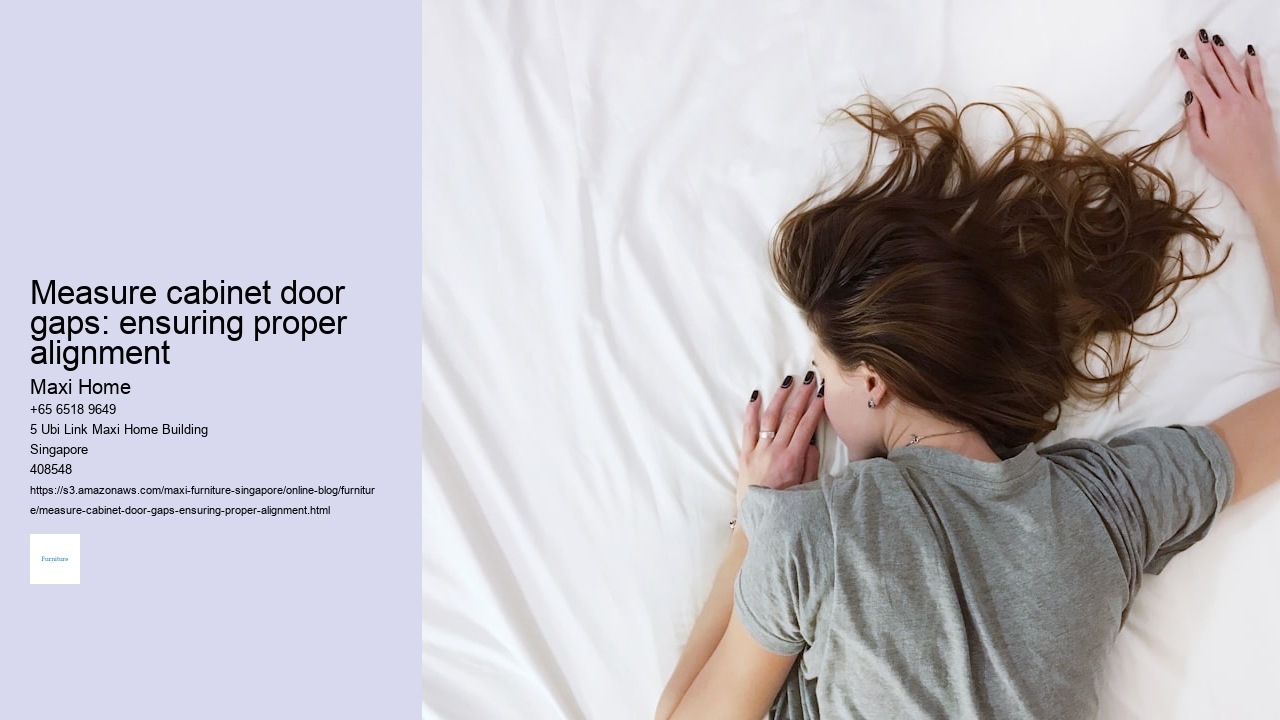 Measure cabinet door gaps: ensuring proper alignment
