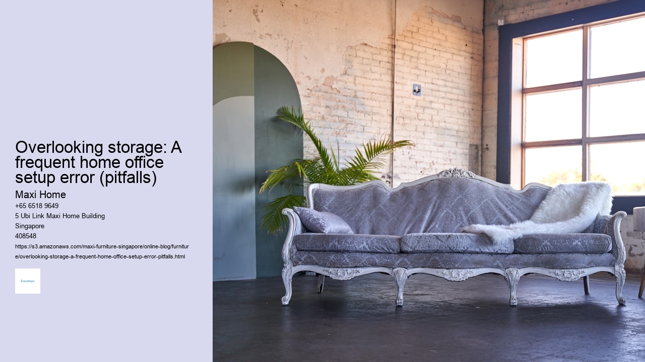 Overlooking storage: A frequent home office setup error (pitfalls)