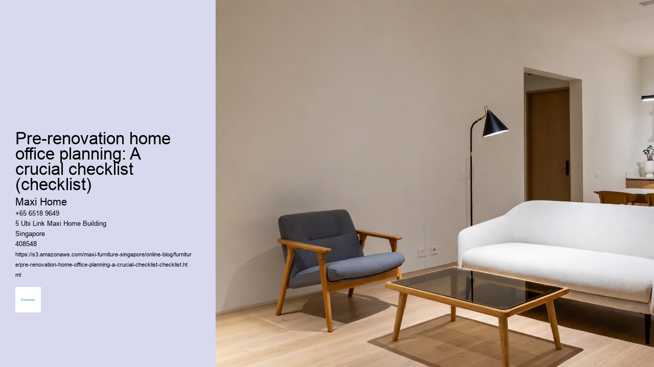 Pre-renovation home office planning: A crucial checklist (checklist)