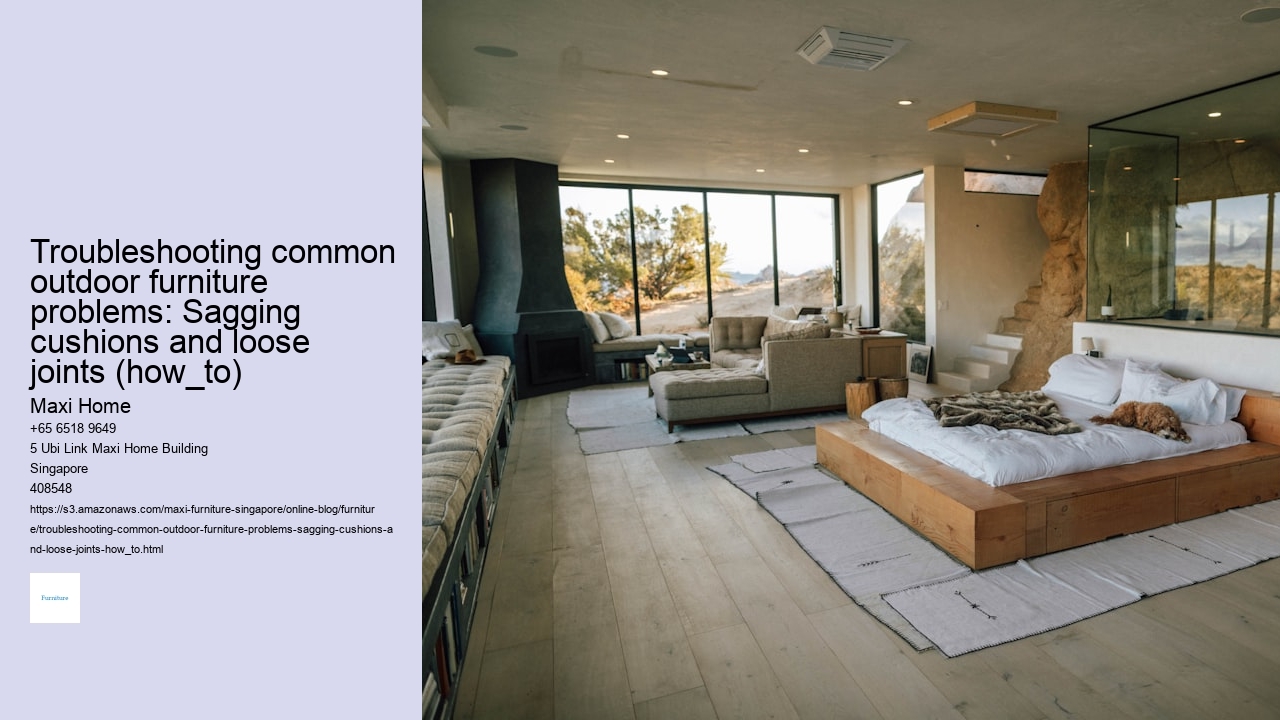 Troubleshooting common outdoor furniture problems: Sagging cushions and loose joints (how_to)