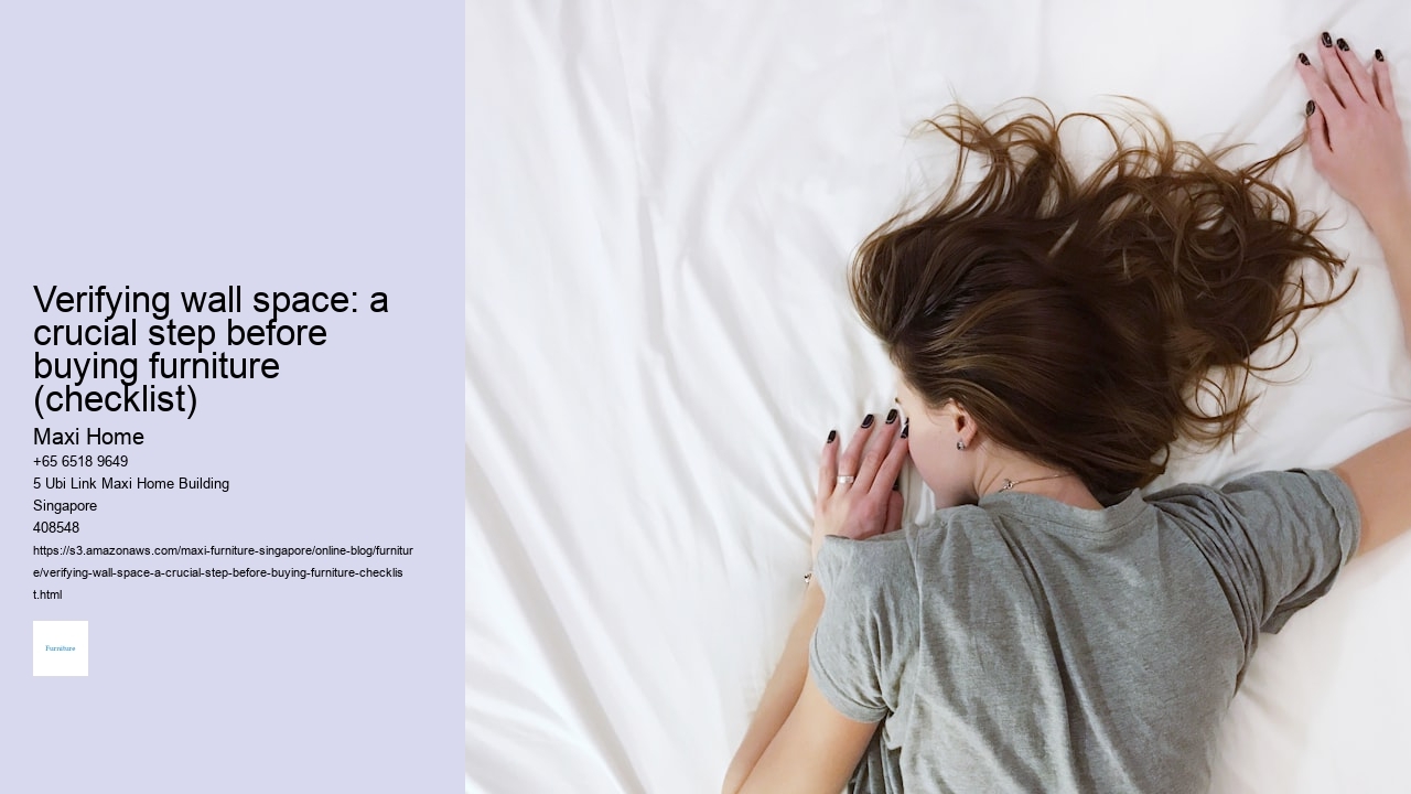 Verifying wall space: a crucial step before buying furniture (checklist)