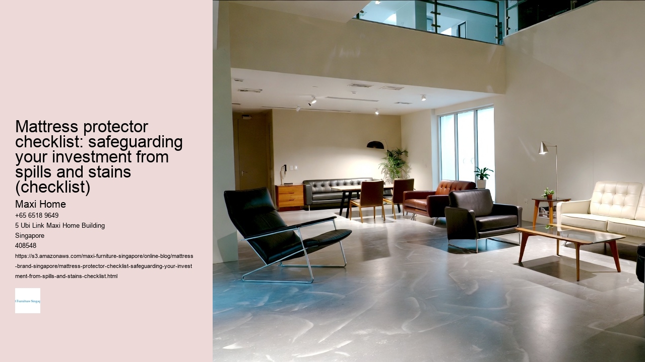 Mattress protector checklist: safeguarding your investment from spills and stains (checklist)