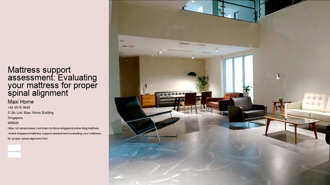 Mattress support assessment: Evaluating your mattress for proper spinal alignment