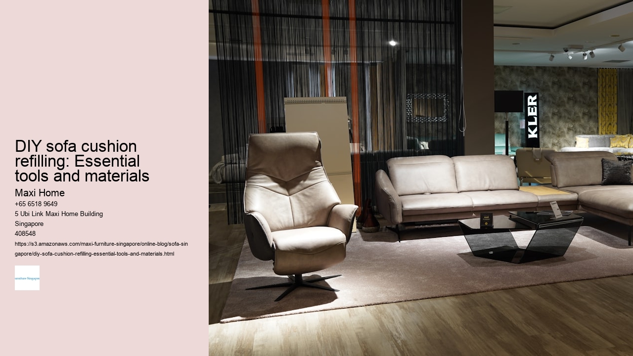 DIY sofa cushion refilling: Essential tools and materials