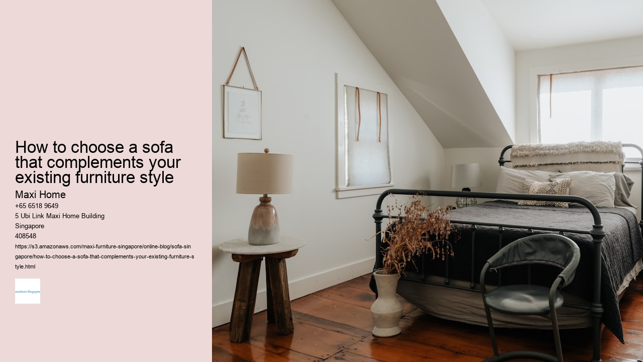 How to choose a sofa that complements your existing furniture style