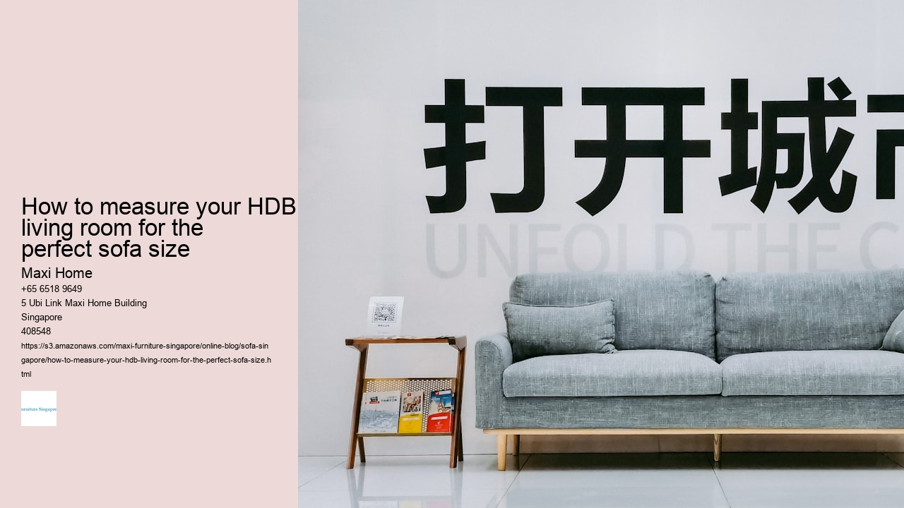 How to measure your HDB flat for the perfect sofa size