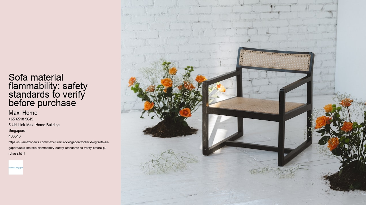 Sofa material flammability: safety standards to verify before purchase