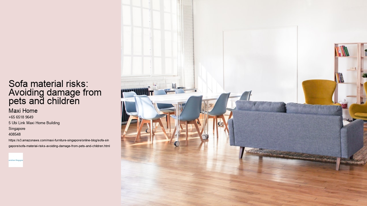 Sofa material risks: Avoiding damage from pets and children