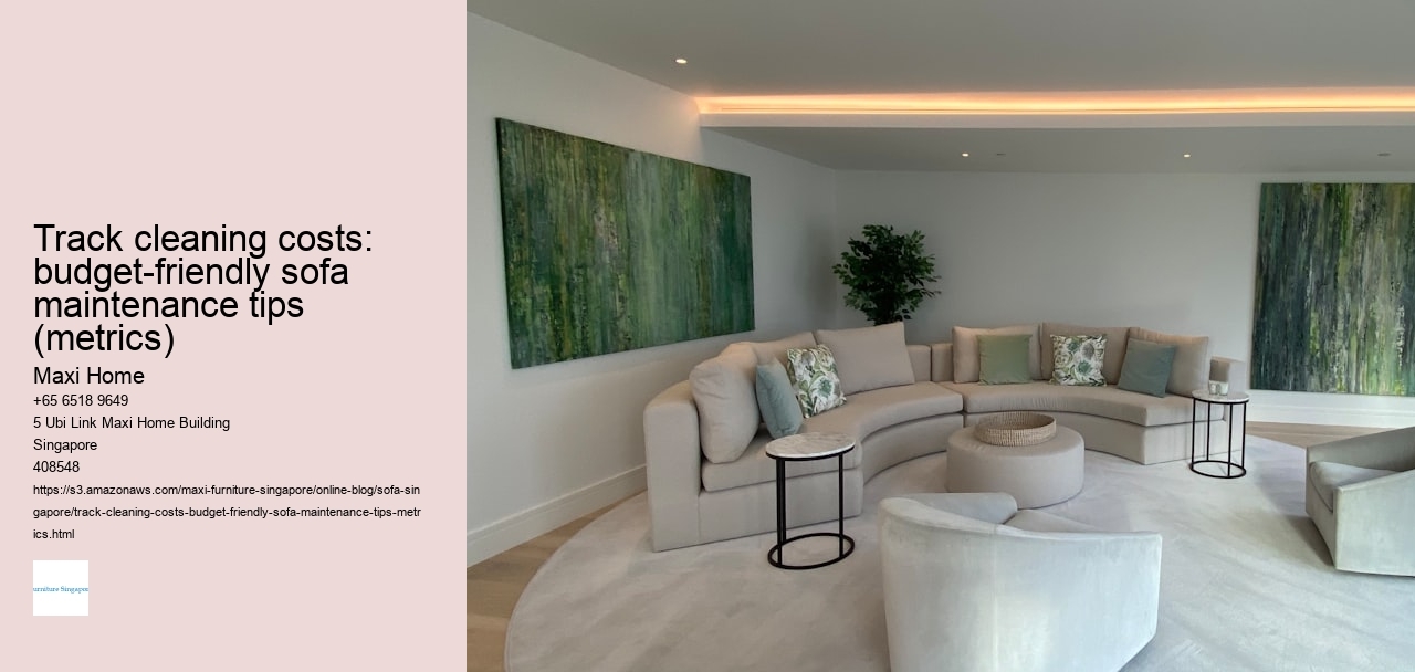 Track cleaning costs: budget-friendly sofa maintenance tips (metrics)