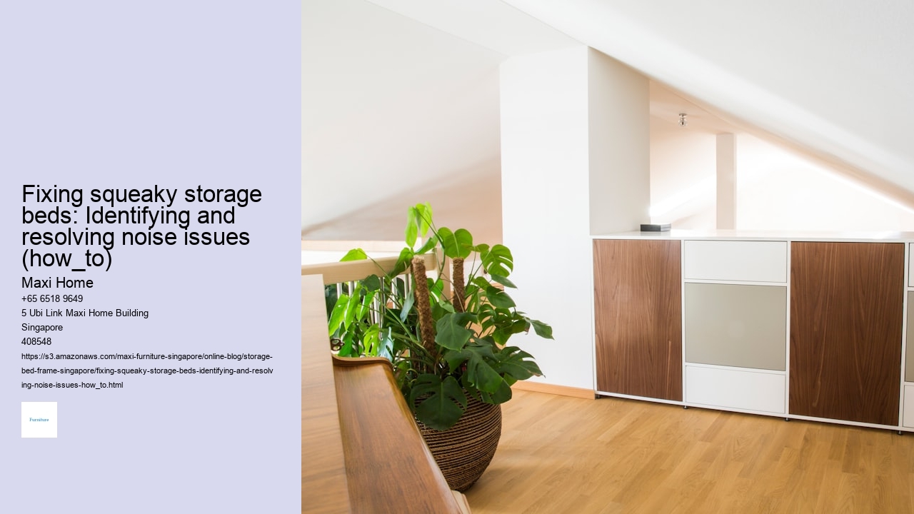 Fixing squeaky storage beds: Identifying and resolving noise issues (how_to)