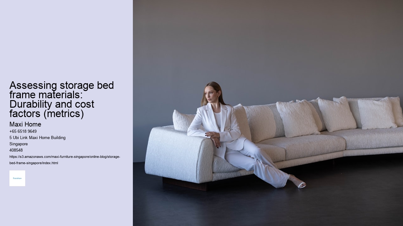 Assessing storage bed frame materials: Durability and cost factors (metrics)