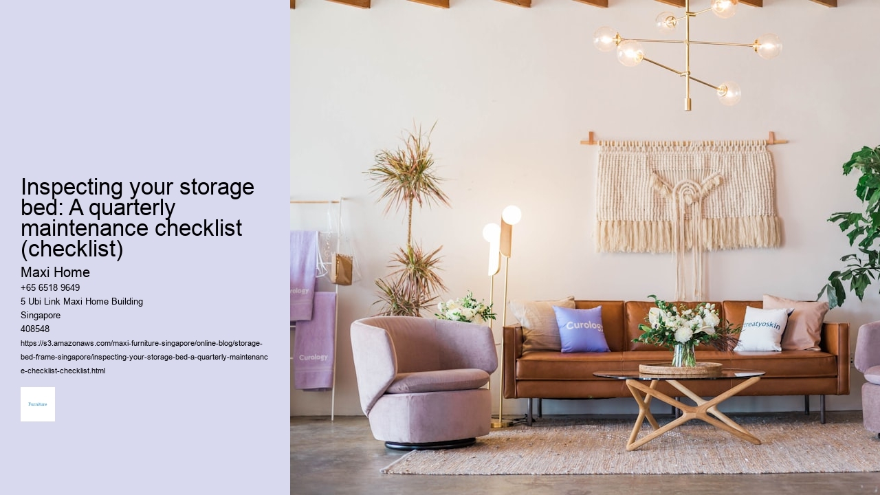 Inspecting your storage bed: A quarterly maintenance checklist (checklist)