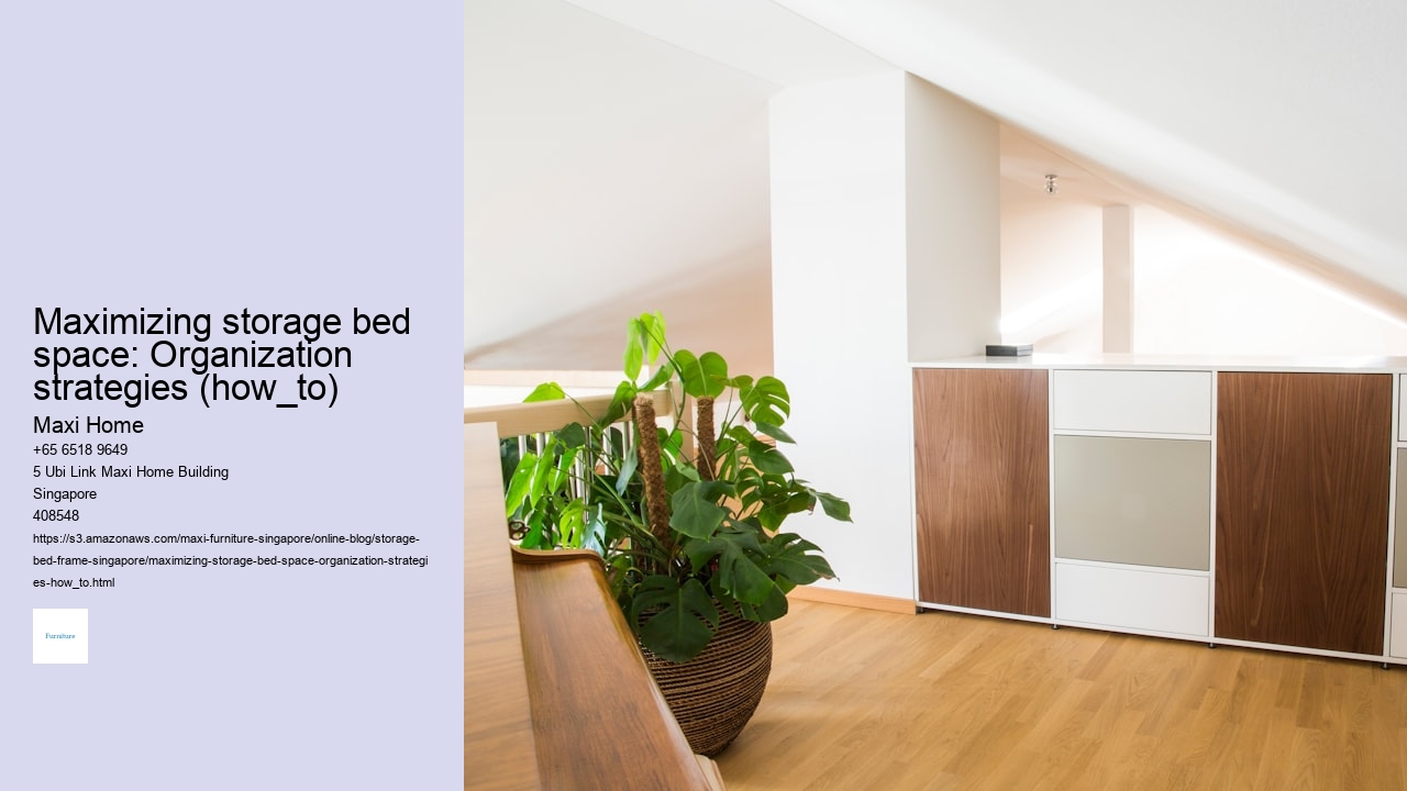 Maximizing storage bed space: Organization strategies (how_to)