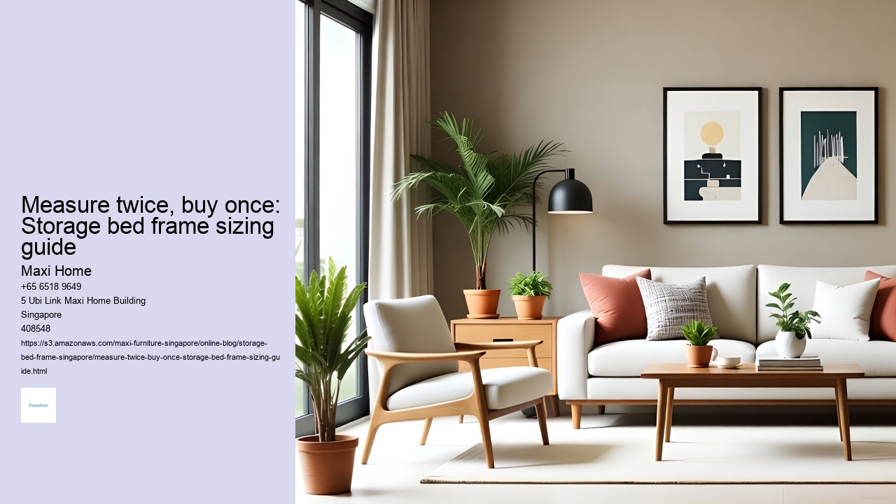 Measure twice, buy once: Storage bed frame sizing guide