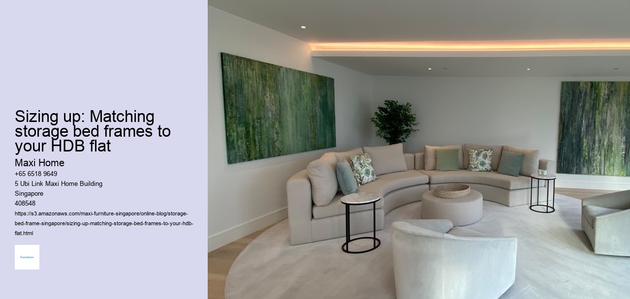 Sizing up: Matching storage bed frames to your HDB flat