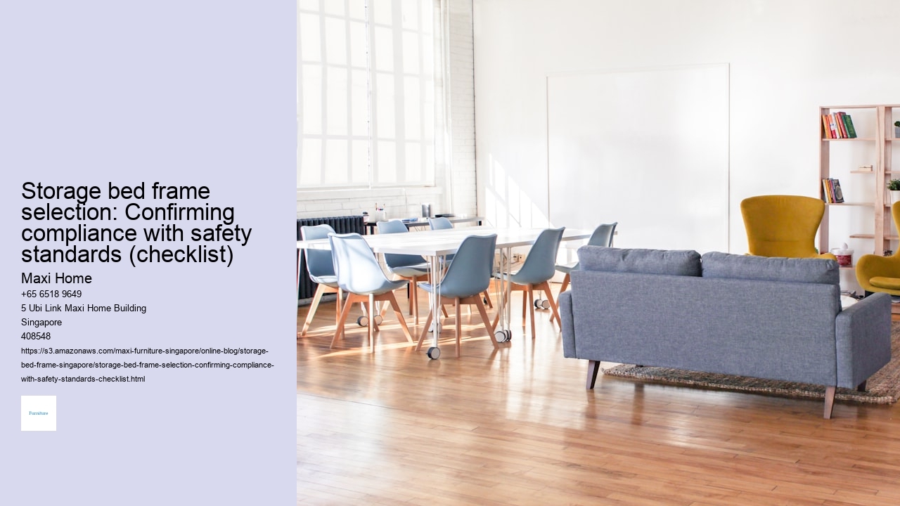 Storage bed frame setup: Verifying proper alignment and support (checklist)