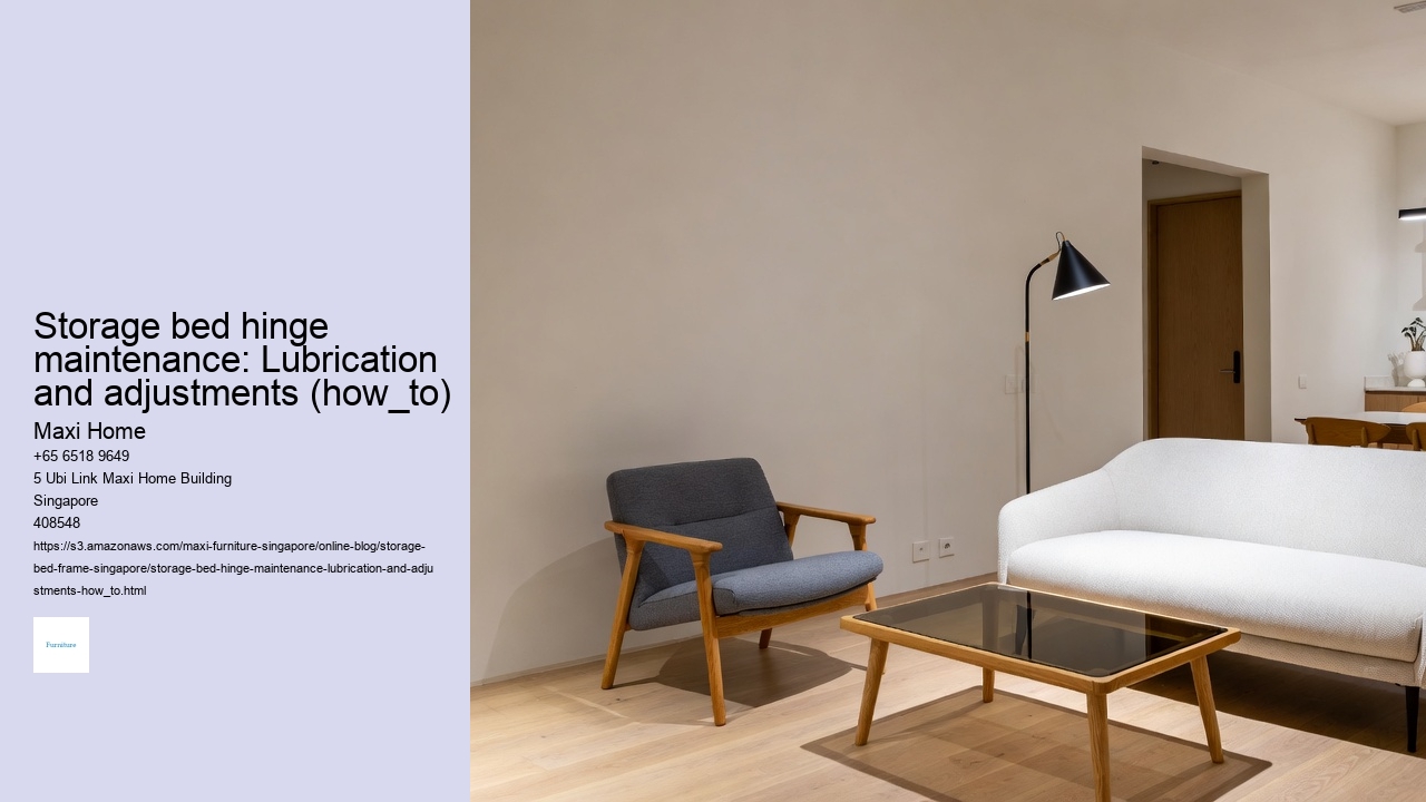 Storage bed hinge maintenance: Lubrication and adjustments (how_to)