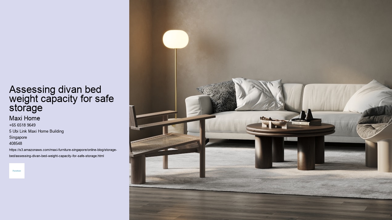 Assessing divan bed weight capacity for safe storage