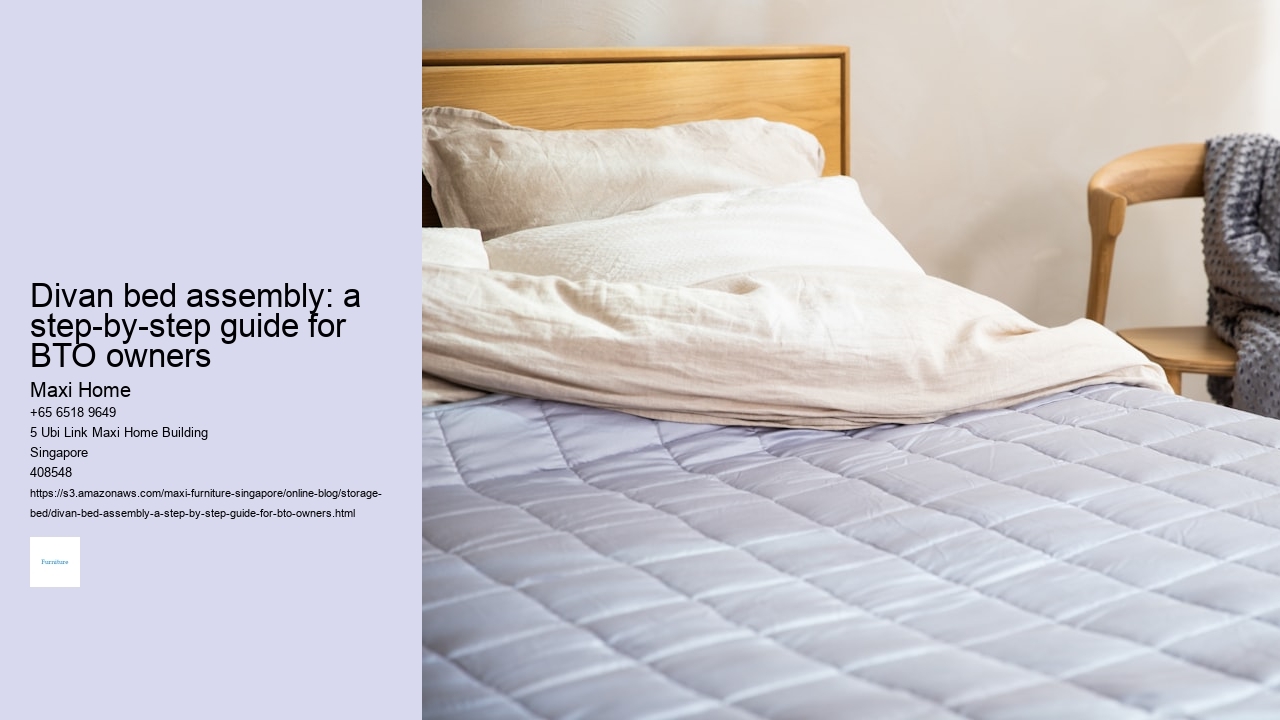 Divan bed assembly: a step-by-step guide for BTO owners