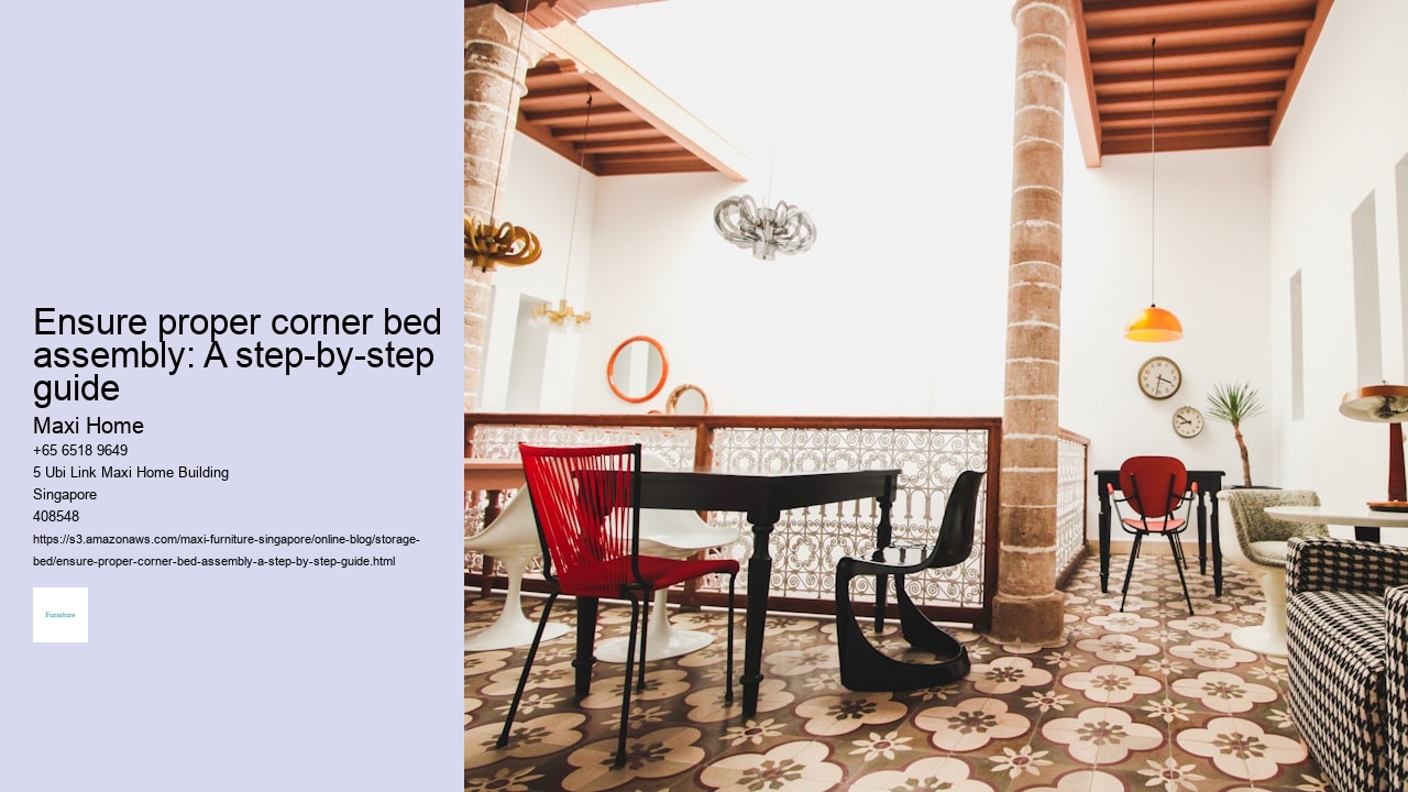 Ensure proper corner bed assembly: A step-by-step guide