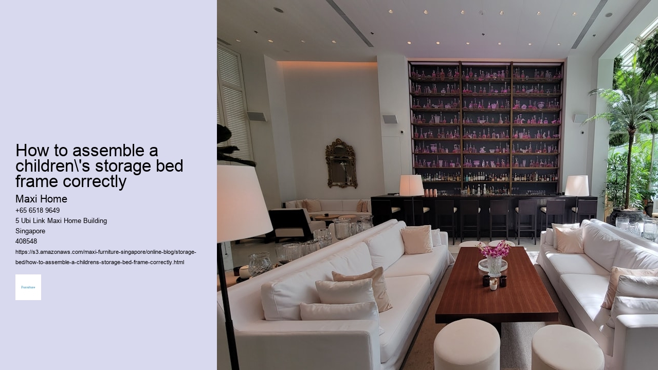 How to assemble a children's storage bed frame correctly