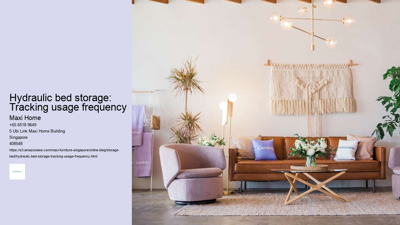 Hydraulic bed storage: Tracking usage frequency