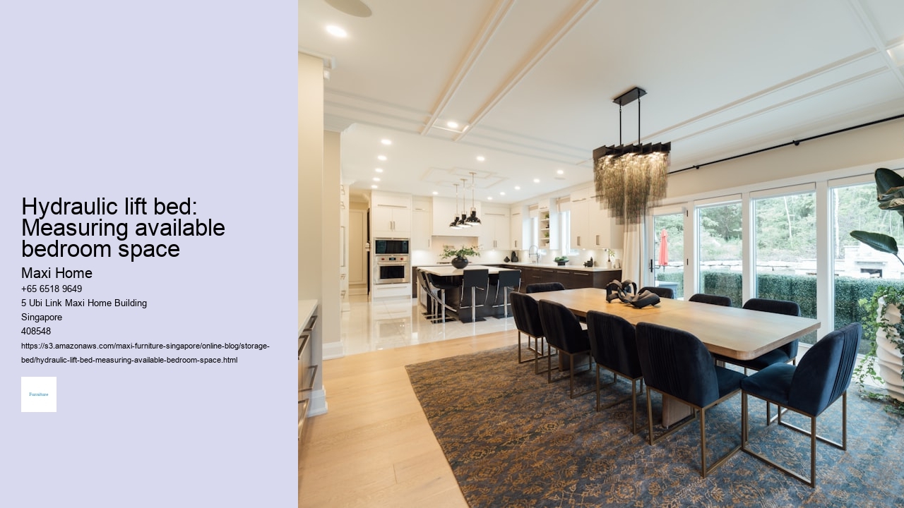 Hydraulic lift bed: Measuring available bedroom space