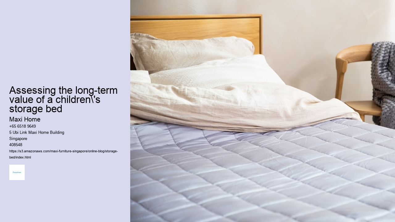 Assessing the long-term value of a children's storage bed Maxi Home Assessing the long-term value of a children's storage bed