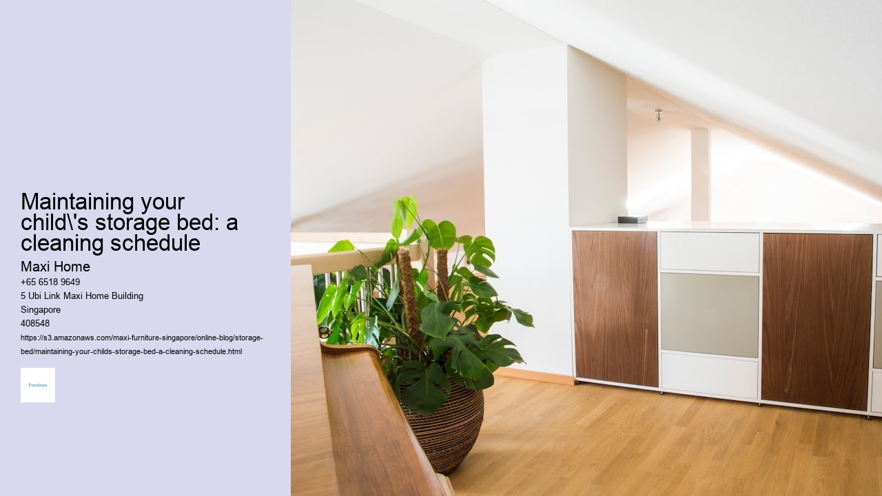 Maintaining your child's storage bed: a cleaning schedule