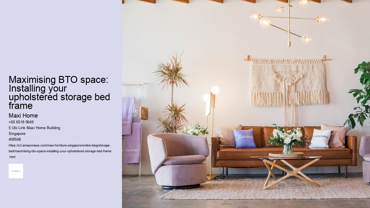 Maximising BTO space: Installing your upholstered storage bed frame