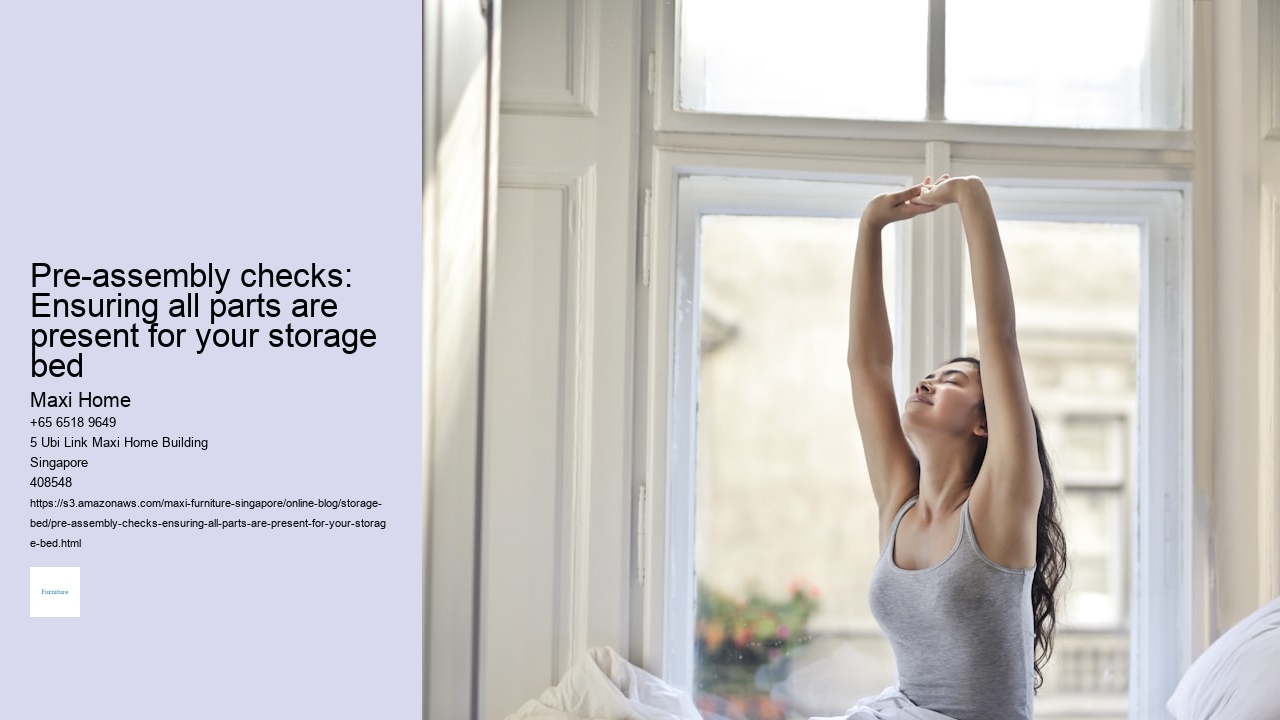 Pre-assembly checks: Ensuring all parts are present for your storage bed