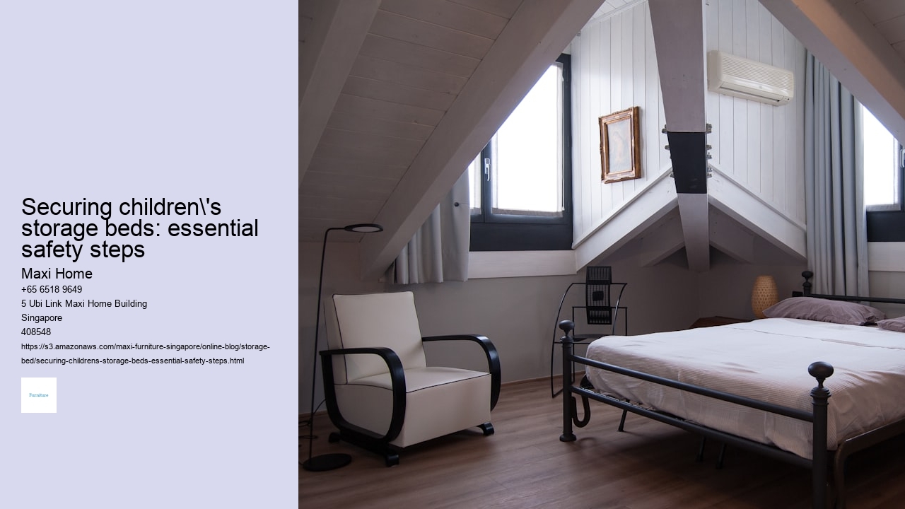 Securing children's storage beds: essential safety steps
