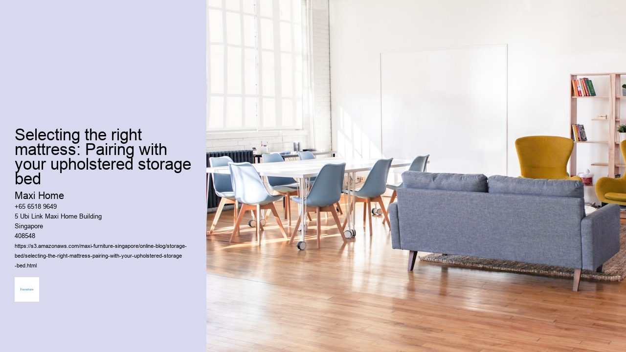 Selecting the right mattress: Pairing with your upholstered storage bed