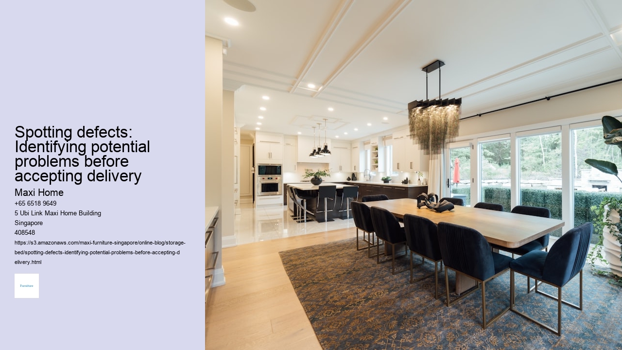 Spotting defects: Identifying potential problems before accepting delivery