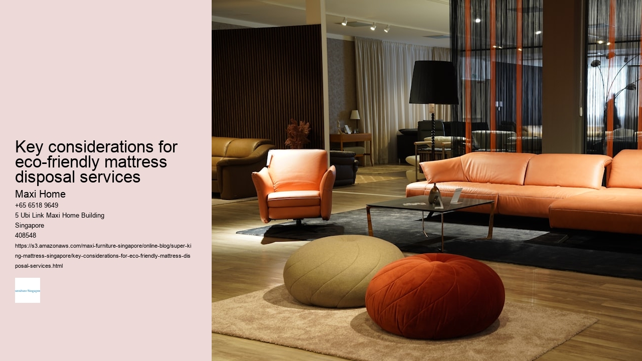 Key considerations for eco-friendly mattress disposal services