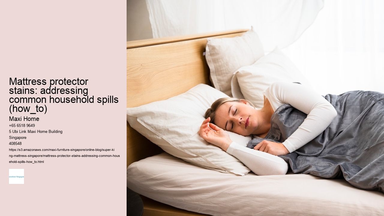 Mattress protector stains: addressing common household spills (how_to)