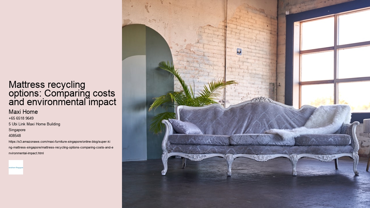 Mattress recycling options: Comparing costs and environmental impact