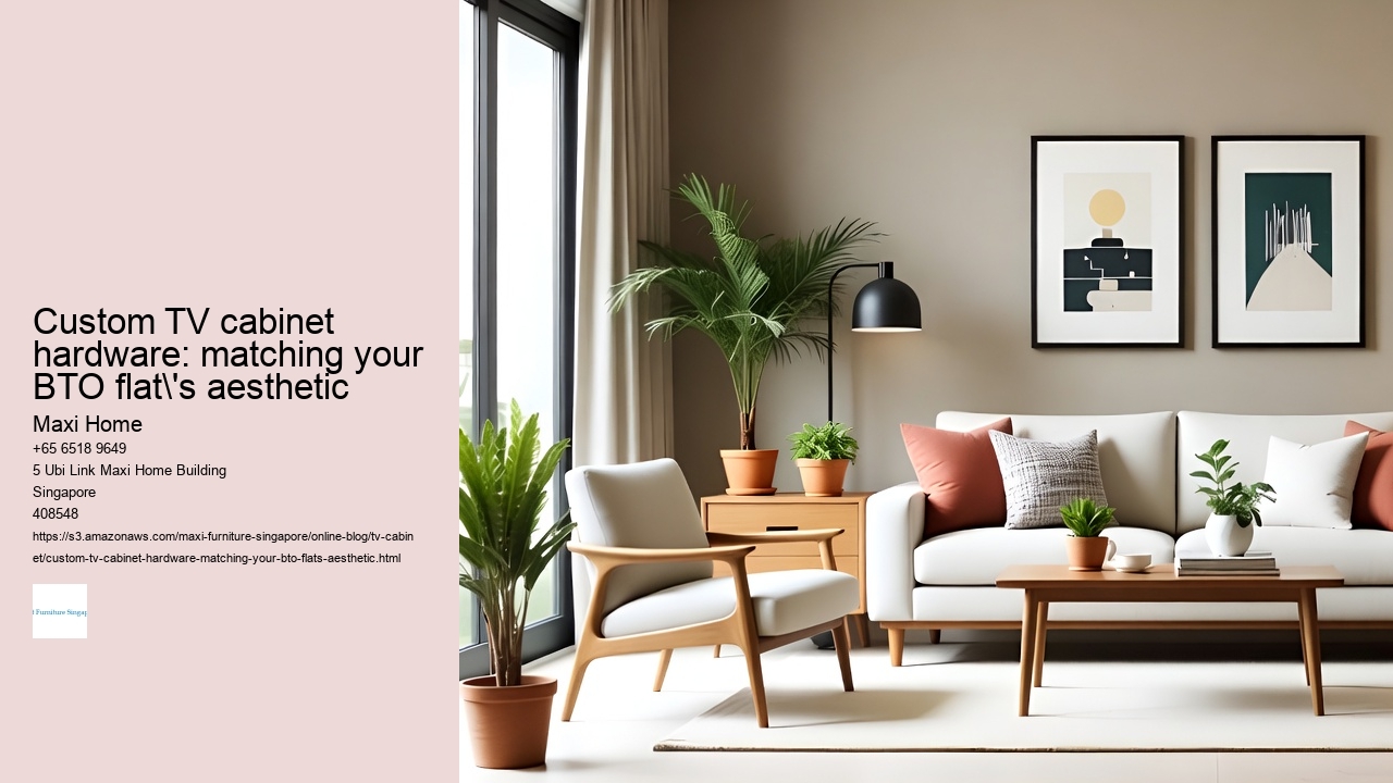 Custom TV cabinet hardware: matching your BTO flat's aesthetic