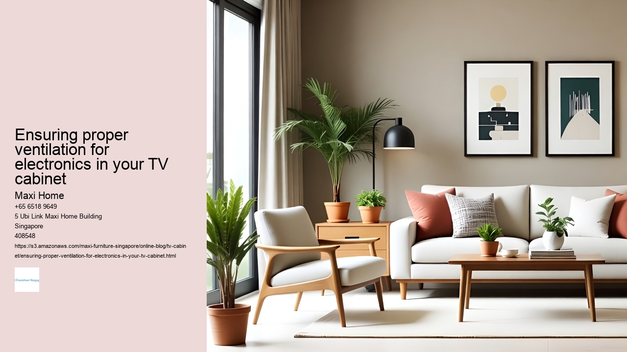 Ensuring proper ventilation for electronics in your TV cabinet