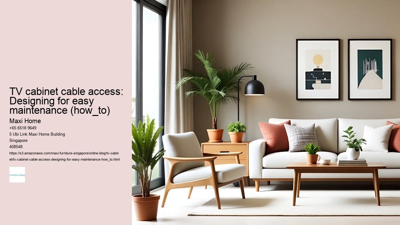 TV cabinet cable access: Designing for easy maintenance (how_to)