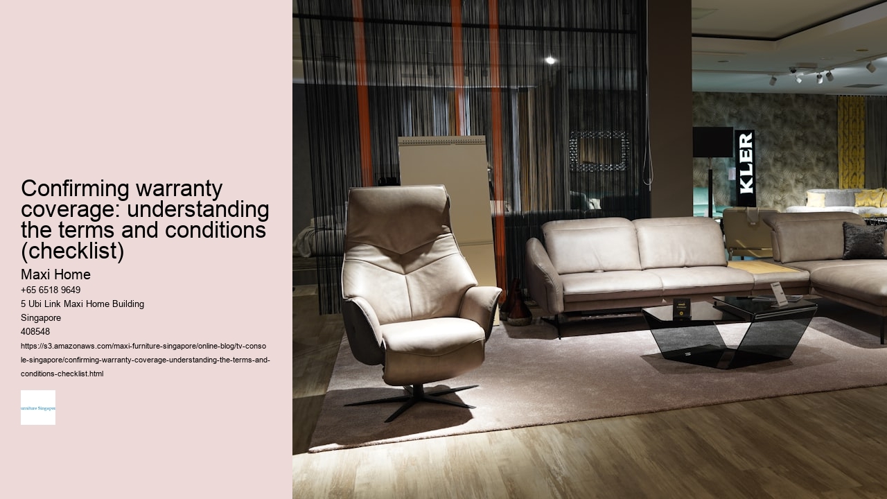 Confirming warranty coverage: understanding the terms and conditions (checklist)