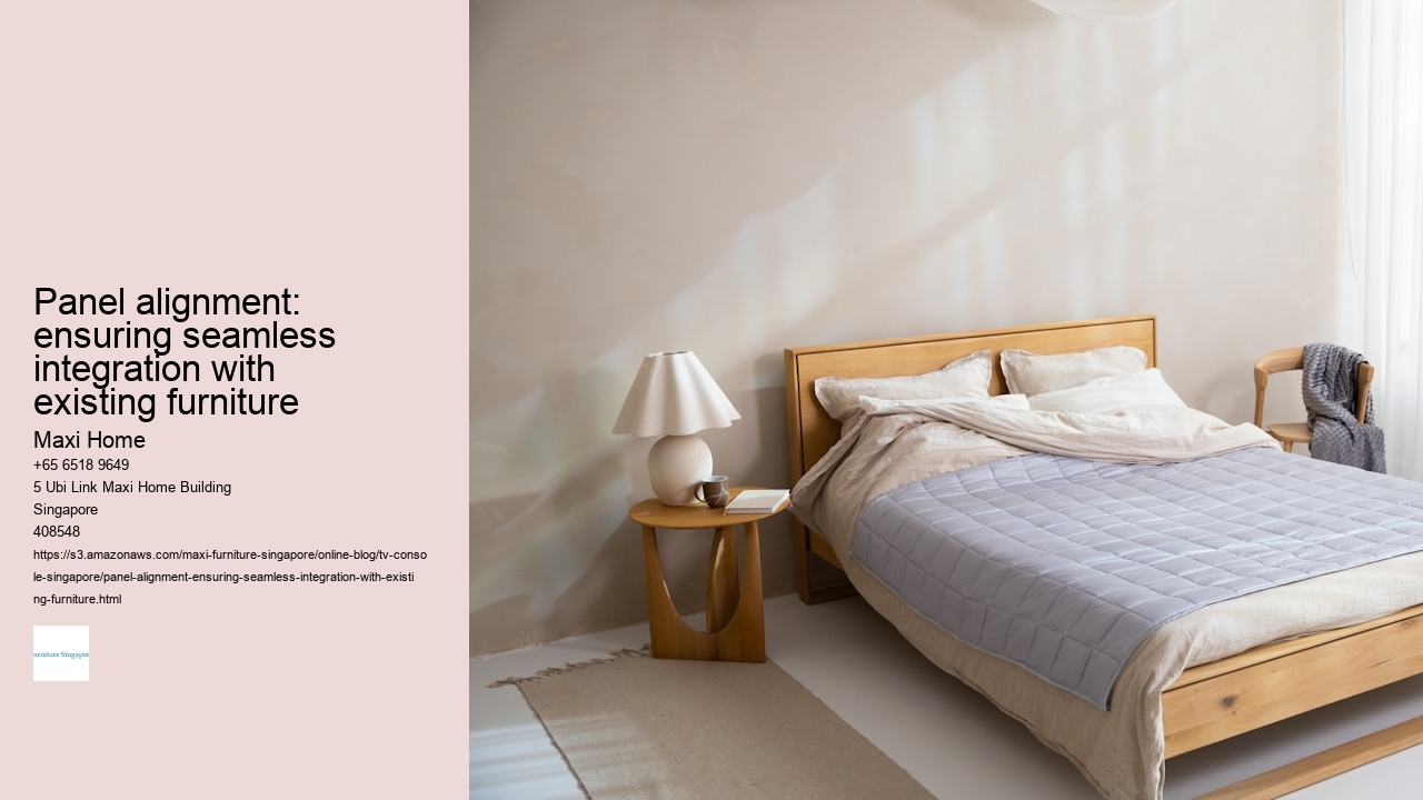 Panel alignment: ensuring seamless integration with existing furniture