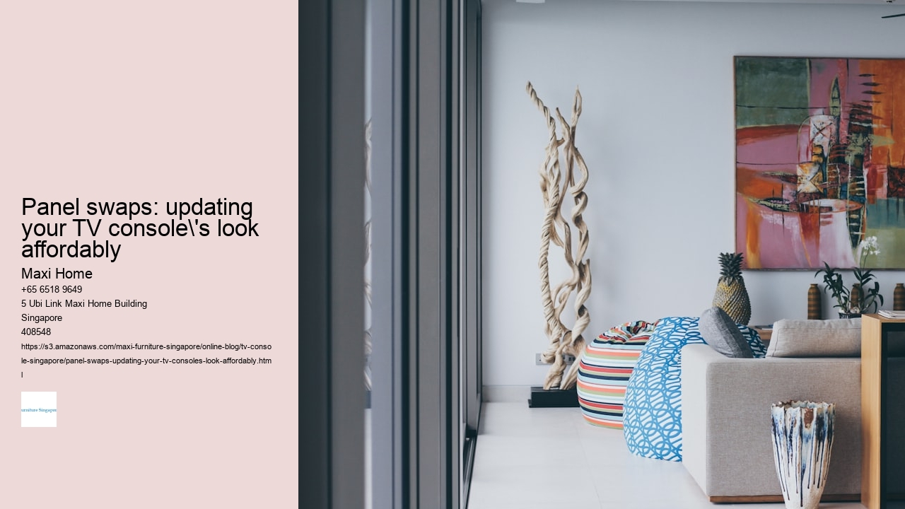 Panel swaps: updating your TV console's look affordably