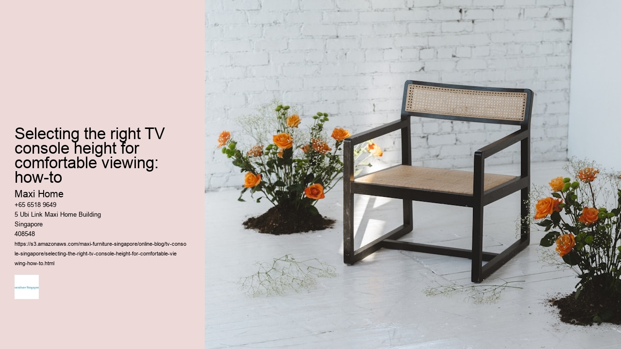 Selecting the right TV console height for comfortable viewing: how-to