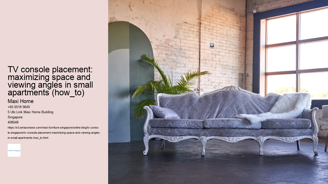 TV console placement: maximizing space and viewing angles in small apartments (how_to) Maxi Home TV console placement: maximizing space and viewing angles in small apartments (how_to)